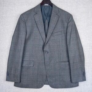 JOSEPH ABBOUD MEN'S WOOL SPORT COAT BLAZER GRAY PLAID MODERN FIT 42R